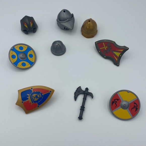 Geobra PlayMobil Medieval Lot Figures Accessories Vintage 1993 2002 2004 2010 - Picture 3 of 12